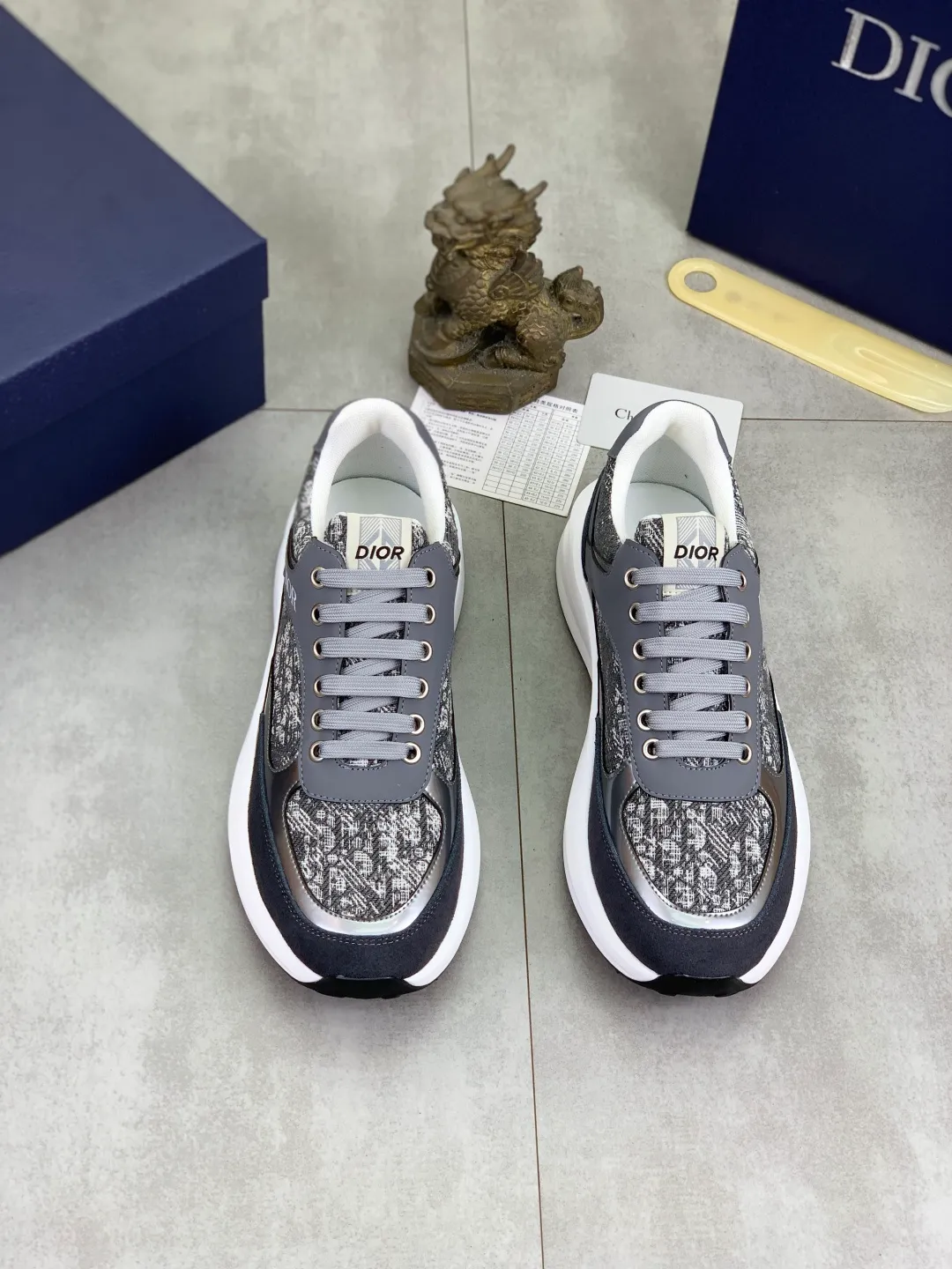 Men's Men's Shoes💰P420💰[New Style]🆘[Dior] 2025 Dior Original Lace-up Low-top Men's Shoes Classic casual shoes🔥This model is the official flagship model, with high quality and made by famous original designers. It is made of high-quality cowhide with original materials➕comfortable and breathable mesh lining➕pigskin insole. The perfect last shape and generous and fashionable design have attracted many consumers. Suitable for drivers to drive🚗. What you want is the best quality in the market. Color 4️⃣Code number: 38--44 (45 customized)